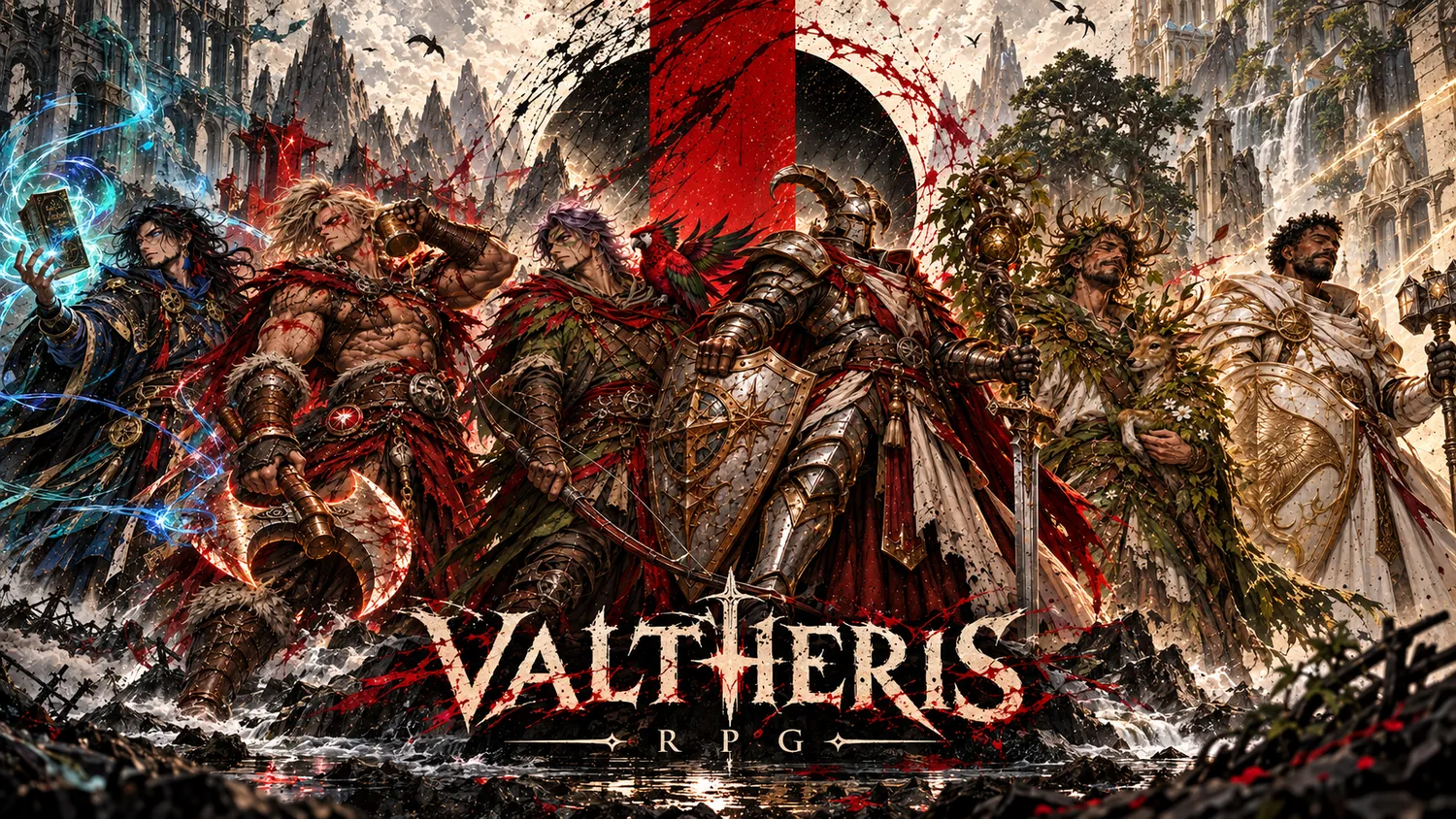 Valtheris RPG: Arcanista, Bárbaro, Caçador, Cavaleiro, Druida e Paladino